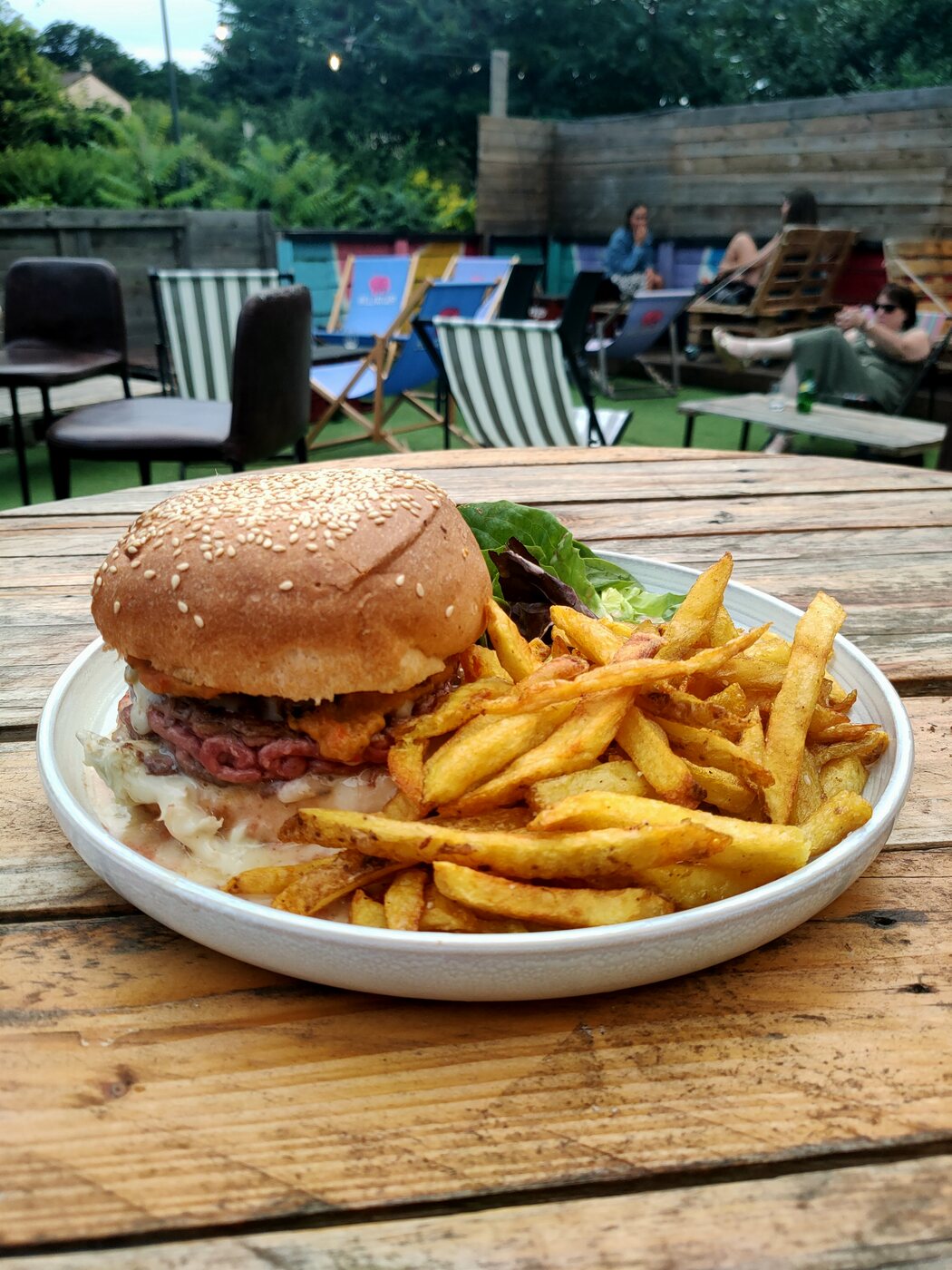 Burger et frites maison